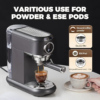 Cafelffe Premium Semi-Automatic Espresso Machine – Stainless Steel Latte & Cappuccino Maker With Built-In Milk Frother And Steam Wand, Easy-Clean Design, Rust-Resistant, Compatible With Ground Coffee