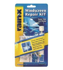 Rain-X 600001 Windshield Repair Kit Quick And Easy Durable Resin Based Windshield Repair Kit for Chips and Cracks. Good For Round Damage Below 1In Diameter And Cracks Smaller Than 12In Length