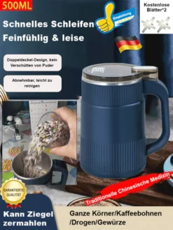 🎁Sommer-Feedback-Subvention mit zeitlich begrenztem 60% Rabatt🔥Elektrischer Hochgeschwindigkeits-Brech- und Mahlbecher mit großer Kapazität🎊